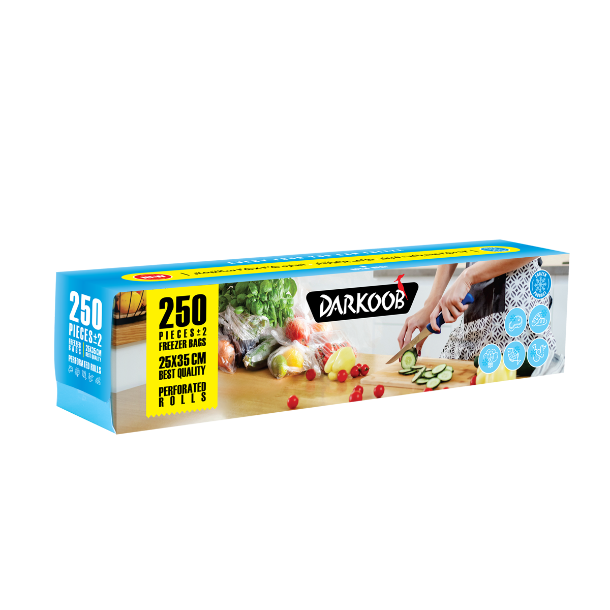 پاکت فریزر  250 عددی